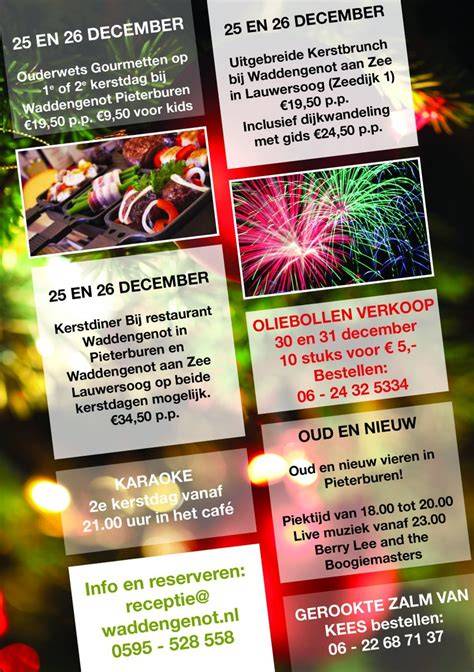 Kerstdiner aan zee in Zuid-Holland