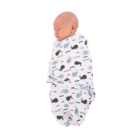 Bo Jungle Baby Wrap Blue Bear Small