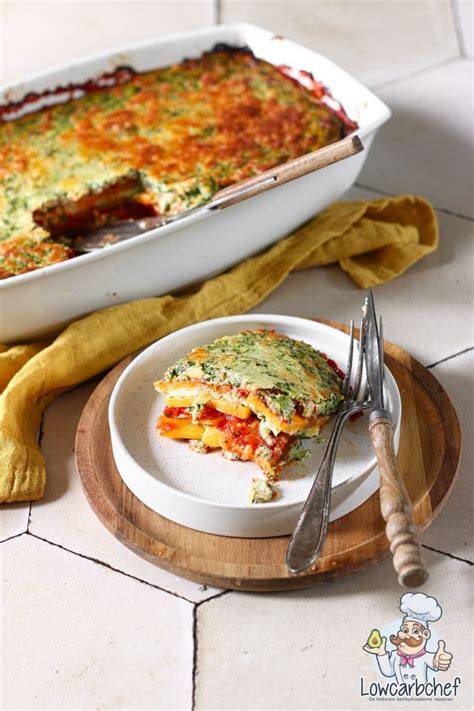 Pompoenlasagne met spinazie en ricotta