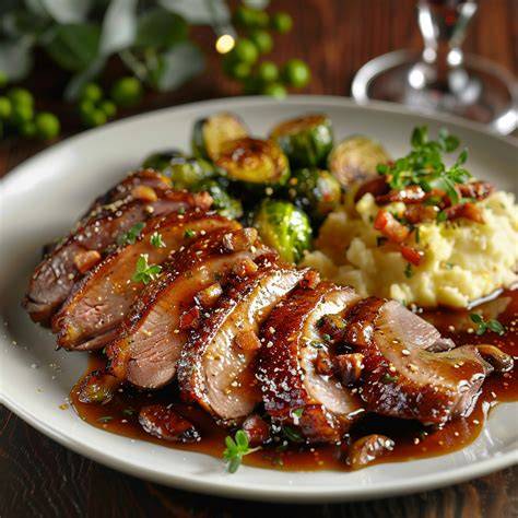 geroosterde paprika chimichurri met eend