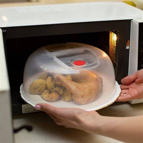 kip opwarmen in magnetron met deksel