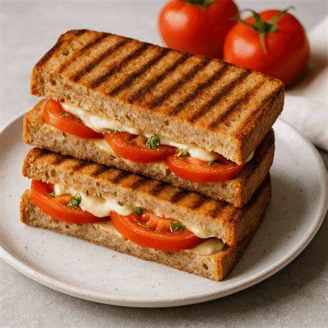 tosti uit de pan met kaas en tomaat