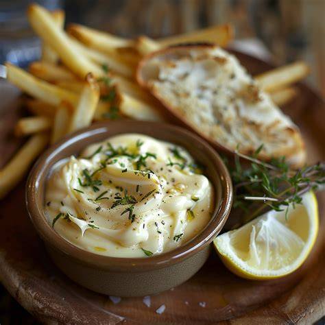 Aioli met knoflook en citroen