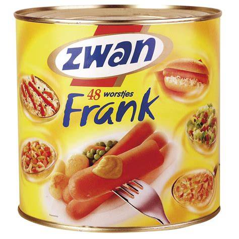 Zwan cocktailworstjes in blik