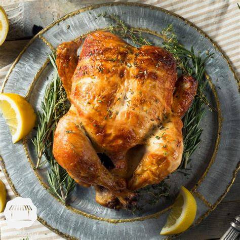 Geroosterde hele kip uit de oven