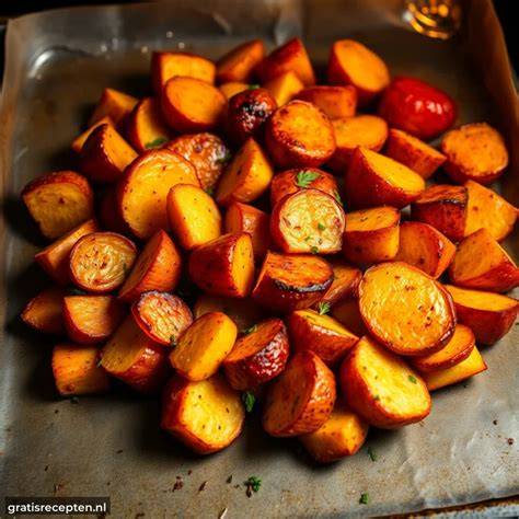 goudbruine voorgebakken aardappeltjes oven