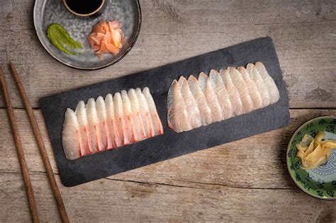 Sashimi met sojasaus en wasabi