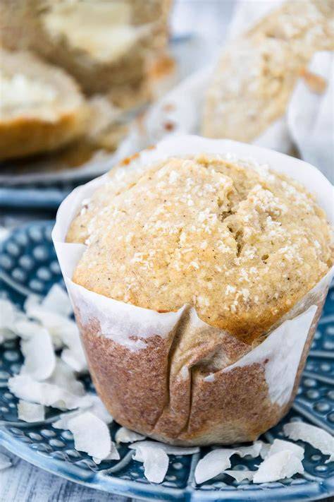 Goudbruine bananen-kokosmuffins