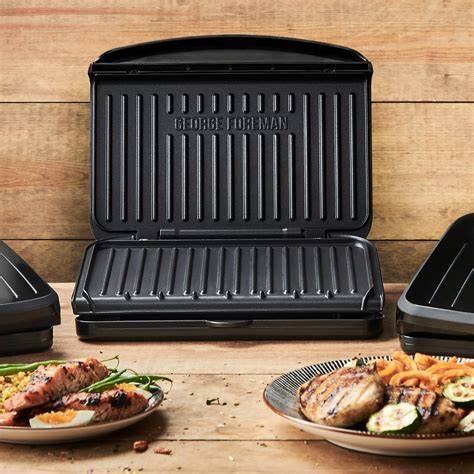 George Foreman Large Fit Grill zwart