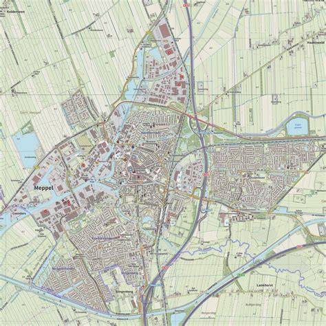 Kaart Meppel Ruinerwold omgeving