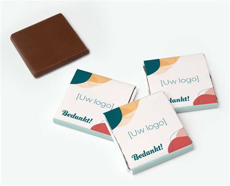 gepersonaliseerde kerstchocolade met bedrijfslogo