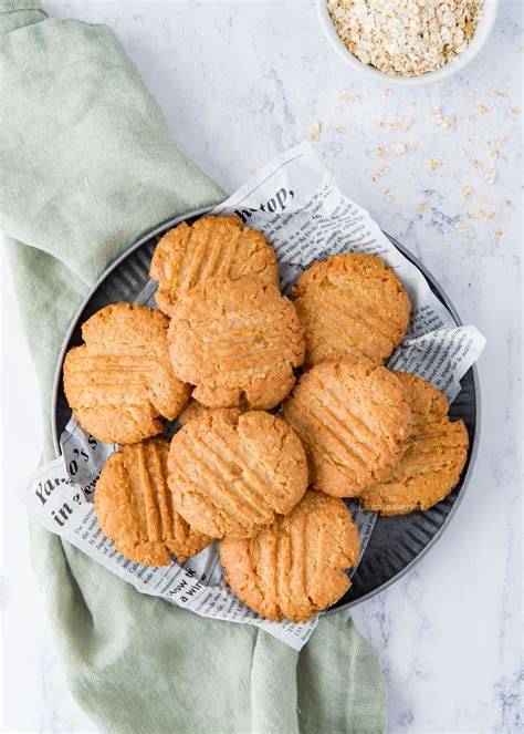 Citroen gember havermoutkoekjes op bakplaat
