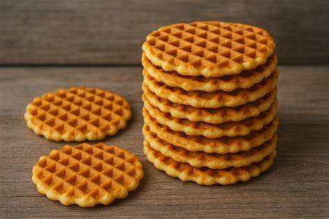 Goudbruine dunne galettewafels