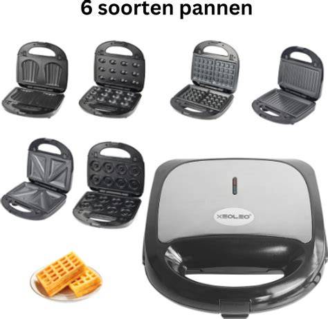 Wafelijzer met dun deegballetje