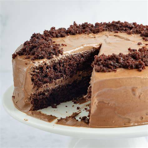 Chocoladetaart met moussevulling