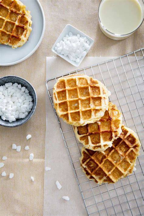 Vegan Luikse wafels met parelsuiker