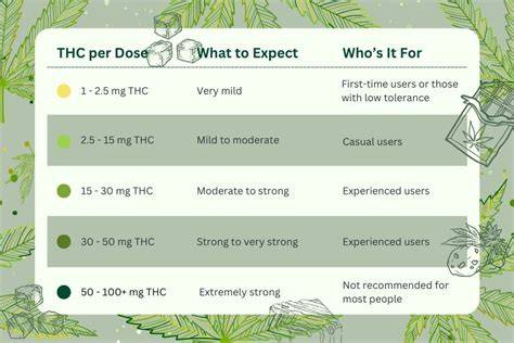 THC-dosering spacecake infographic