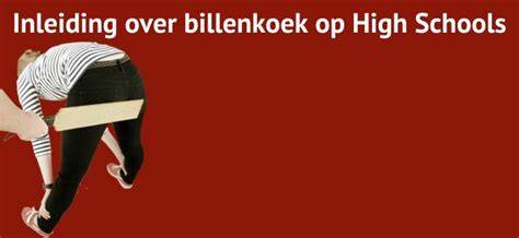Humoristische tegenstelling billenkoek en zoete koek