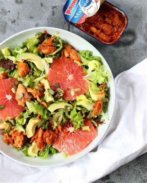 Salade met venkel avocado en grapefruit