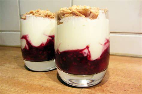 Bastognekoek met mascarpone in glaasje